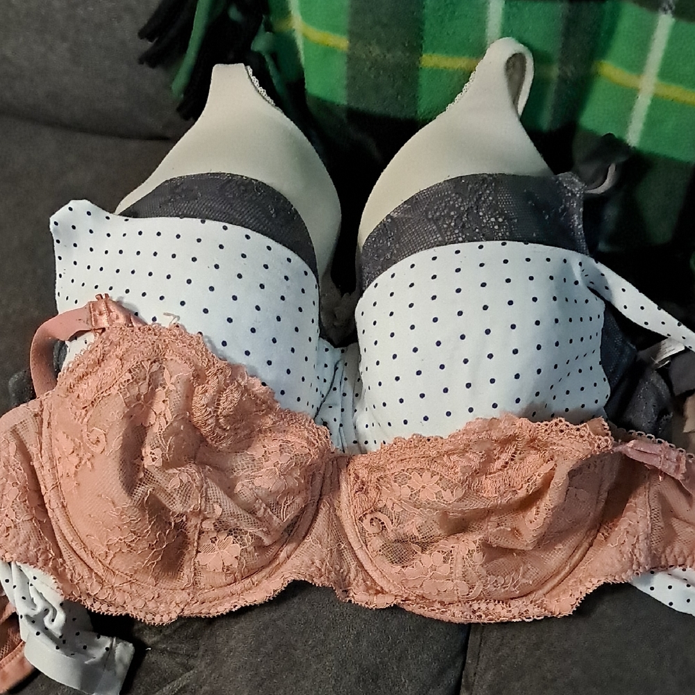 Victoria's Secret Lace Bra in Peach